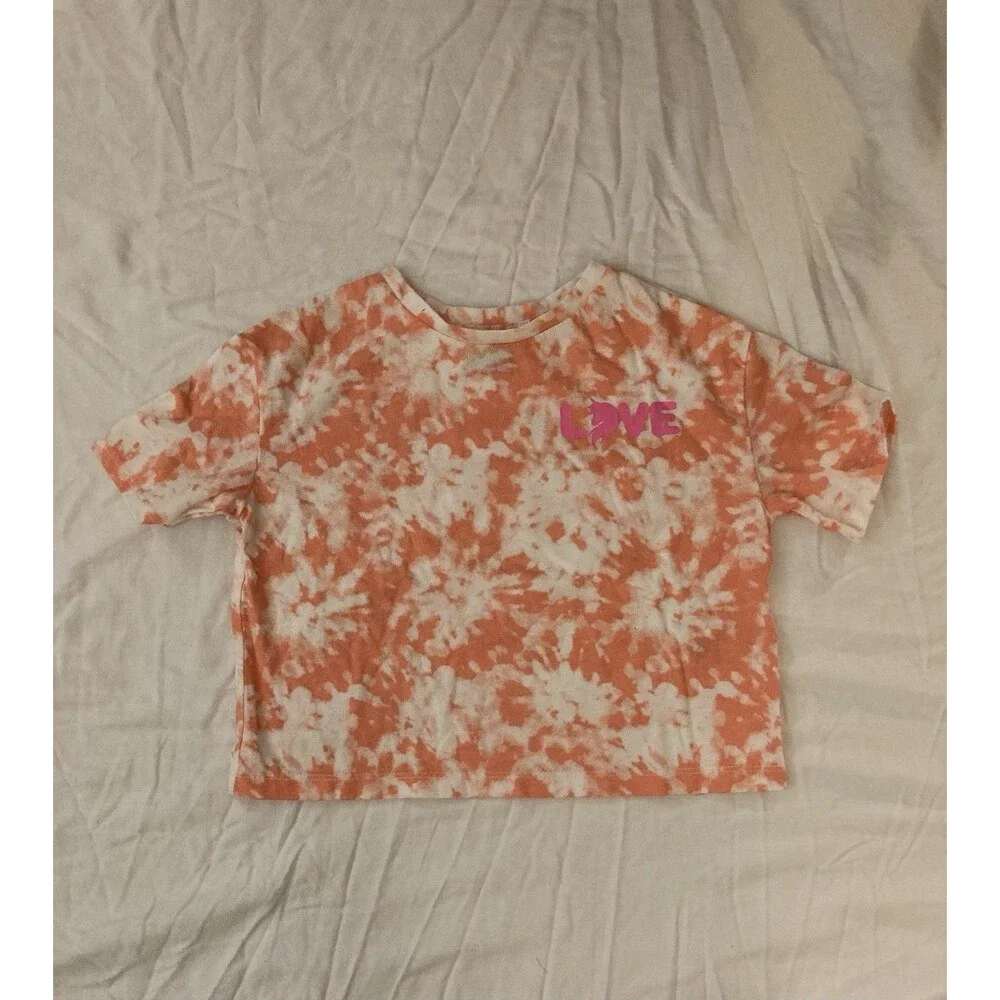 Size 5 Garanimals girls clothes - 1 piece T shirt | tie dye and text theme